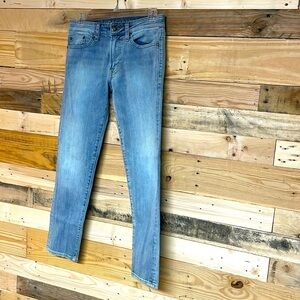 American Eagle size 26x28 extreme flex 4 slim straight light wash stretchy jeans